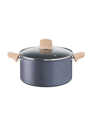 Tefal 28cm Natural Force Stew Pot with Lid, Grey