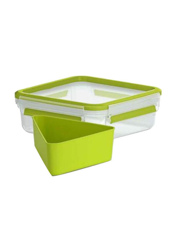 Tefal MasterSeal To Go Sandwich Box, 850ml, Green/Clear