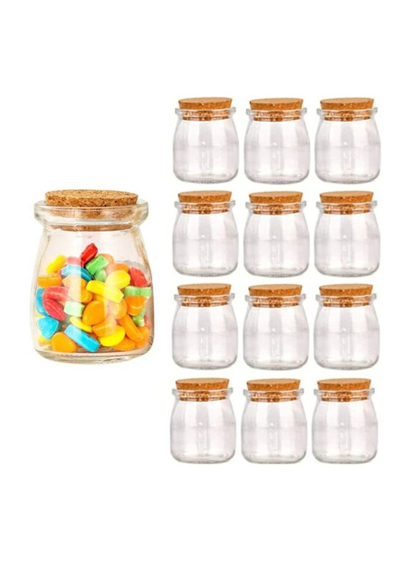 

Star Cook Cork Stoppers Glass Bottles, 12 x 100ml, Clear