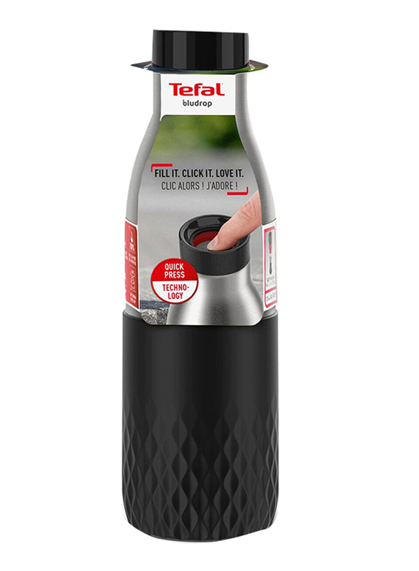 Tefal 500ml Thermal Water Bottle, N3110510, Black