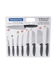 Tramontina 9-Piece Plenus Knives Set, Black