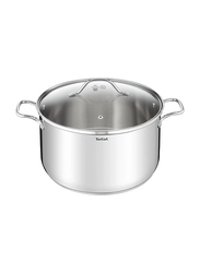 Tefal 24cm G6 Intuition Stew Pot With Lid, Silver