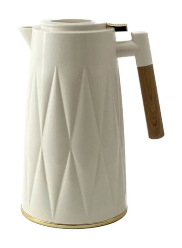 Home Maker 1.3 Ltr Tea And Coffee Vacuum Flask, ROM-130-WHG, White