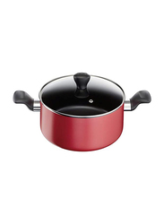 Tefal 12-Piece G6 Super Cook Non-Stick Cookware Set, Red