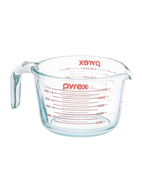 Pyrex 1L Classic Glass Measuring Cup, Clear