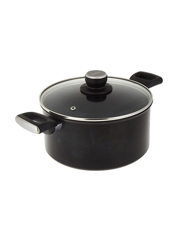 

Tefal 20cm G6 Unlimited Stew Pot with Lid, Black