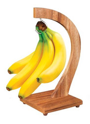 Billi Wooden Fruit Hanger, 14 x 14 x 29cm, Brown