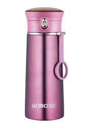 Borosil 420ml Travelease Insulated Flask Vacuum Bottle, Purple