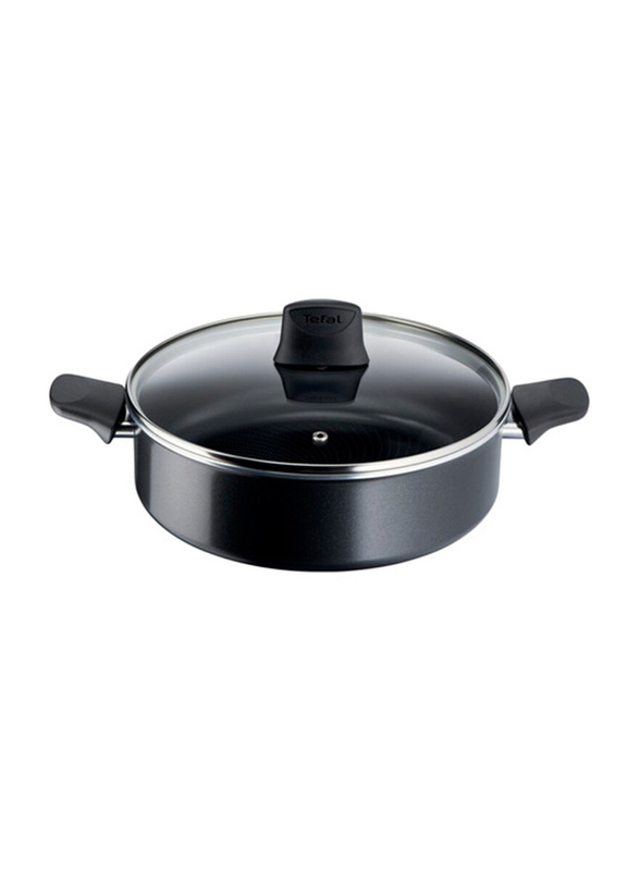 Tefal 26cm Generous Cook Shallow Pot with Lid, Black