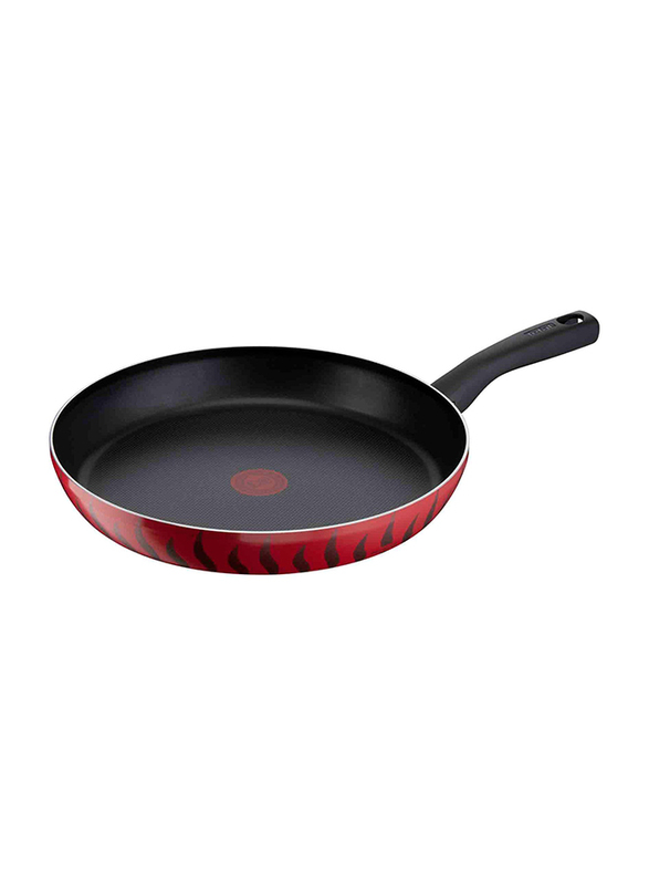 Tefal 32cm G6 Tempo Flame Fry Pan, Red/Black