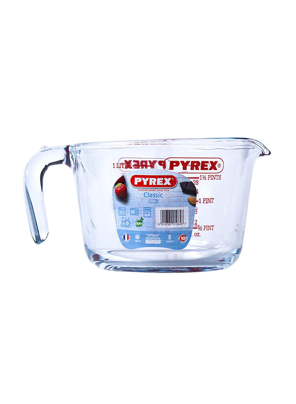 Pyrex 1L Classic Glass Measuring Cup, Clear