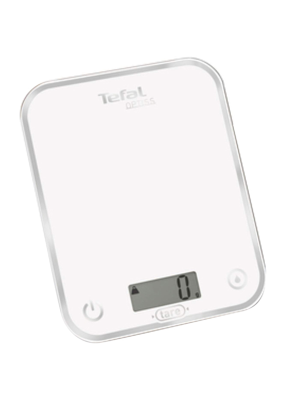 Tefal Optiss Digital Kitchen Scale with 5kg Capacity, White