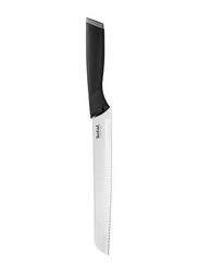 Tefal 20cm Comfort Bread Knife with Case, Black/Silver