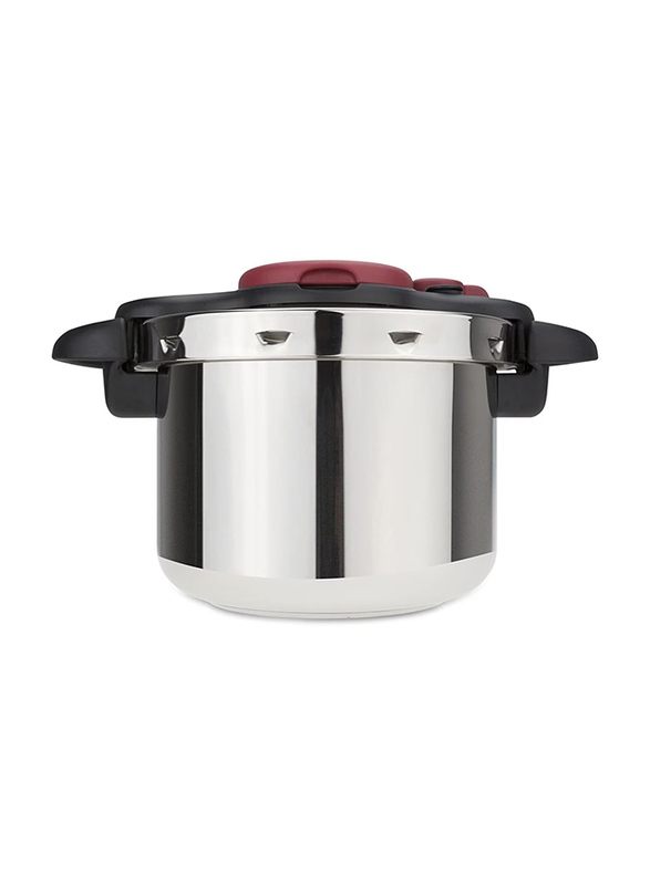 Tefal 9 Ltr Clipso Minute Easy Stainless Steel Pressure Cooker, Silver