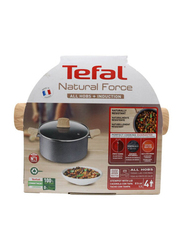 Tefal 24cm Natural Force Stew Pot with Lid, Grey