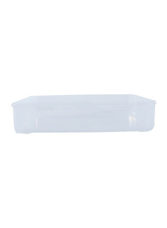 Lock & Lock Classic Rectangular Food Container, HPL832, 2.7 Liters, Clear/Blue