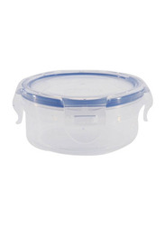 Lock & Lock Classic Round Plastic Food Container, HPL934, 140ml, Clear/Blue