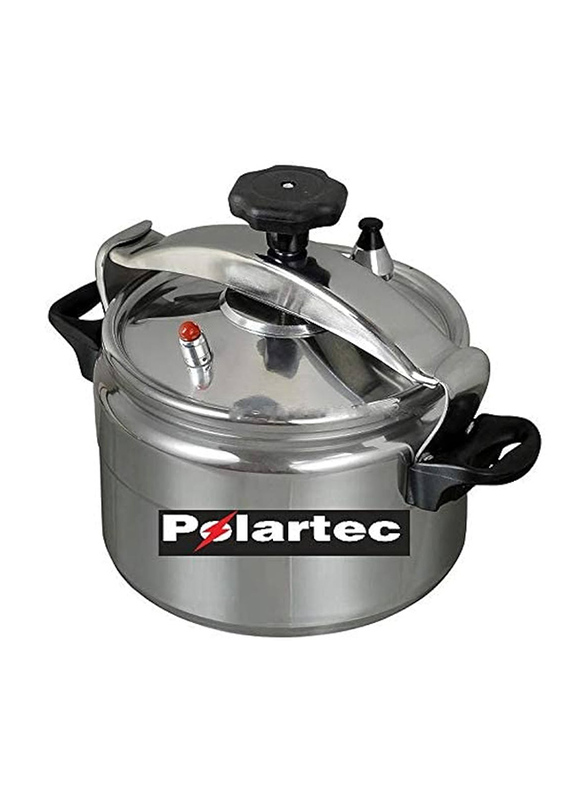 Polartec Aluminium Pressure Cooker, Silver/Black