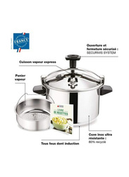 Tefal 10Ltr Authentic Stainless Steel Pressure Cooker, Silver