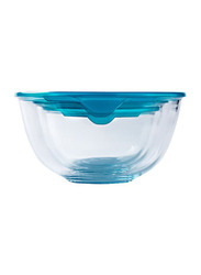 Pyrex 2 Ltr Round Prep & Store Mixing Bowl with Lid, Blue