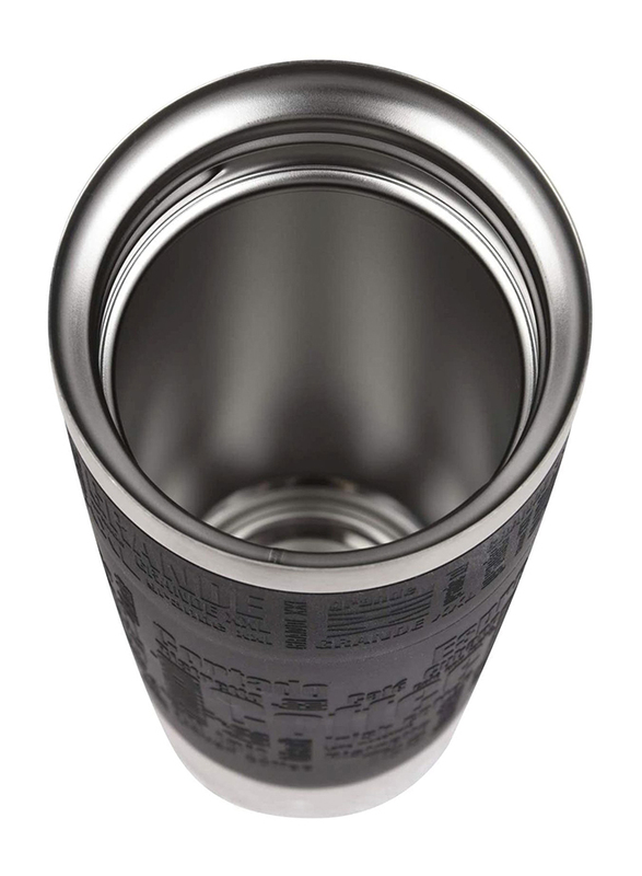 Tefal 360ml Thermal Travel Mug, Black/Silver