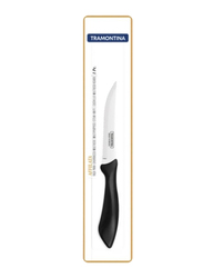 Tramontina 12cm Affilata Fruit & Steak Knife, Black/Silver