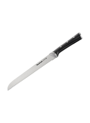 Tefal 20cm Ice Force Bread Knife, K2320414, Black/Silver