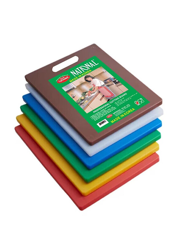 

National Medium Professional Cutting Board, 410 x 250 x 20mm, Assorted Colours