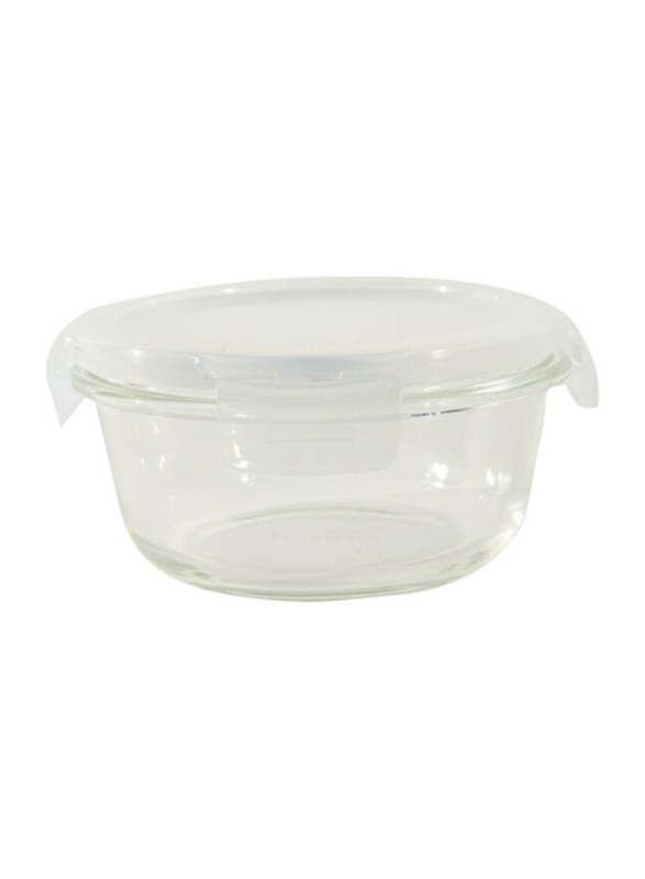 Lock & Lock Boroseal Oven Glass Round Container, LLG822, 400ml, Clear