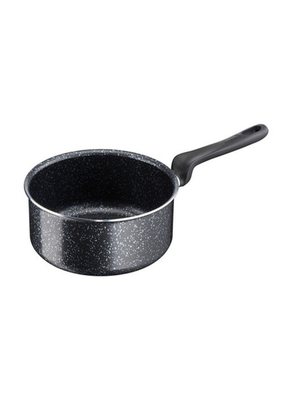 Tefal 11-Piece Non-Stick Dark Stone Cookware Set, Black