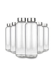 Star Cook 500ml 6-Piece Glass Drinking Bottle, Clear