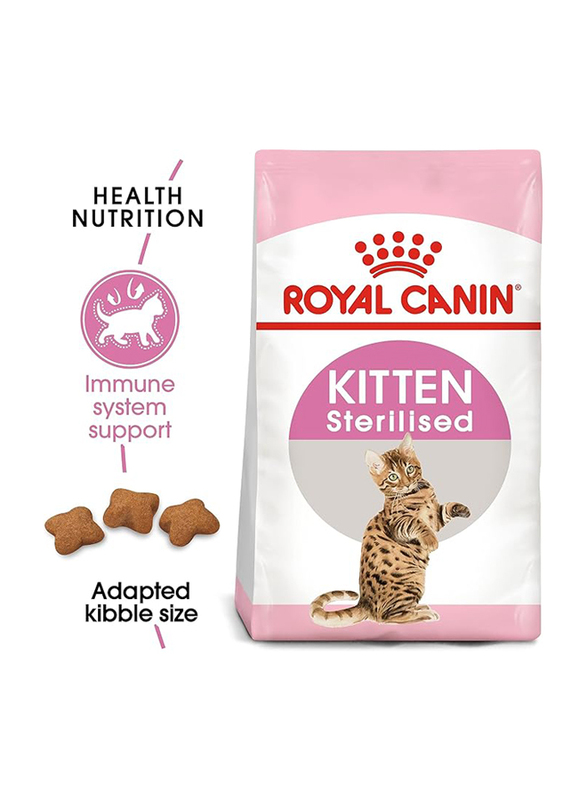 Royal Canin Feline Health Nutrition Second Age Sterilised Cat Dry Food for Up to 6-12 Months Kitten, 2 Kg