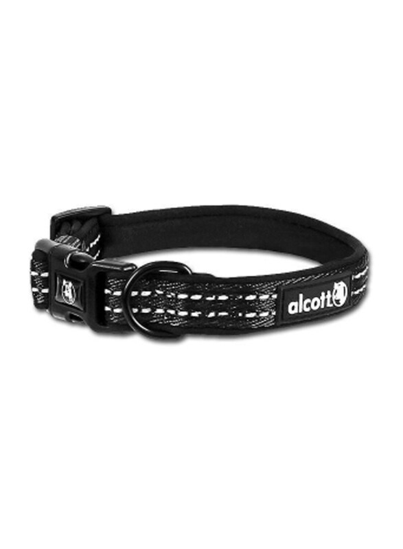 

Alcott Adventure Dog Collar, Medium, 14-20 inches, Black