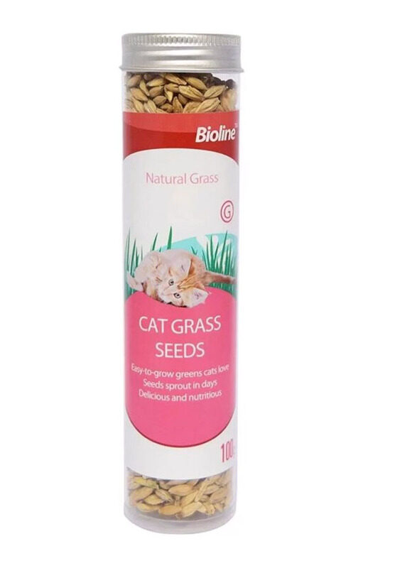 

Bioline Natural Grass Seeds Dry Cats Food, 100g