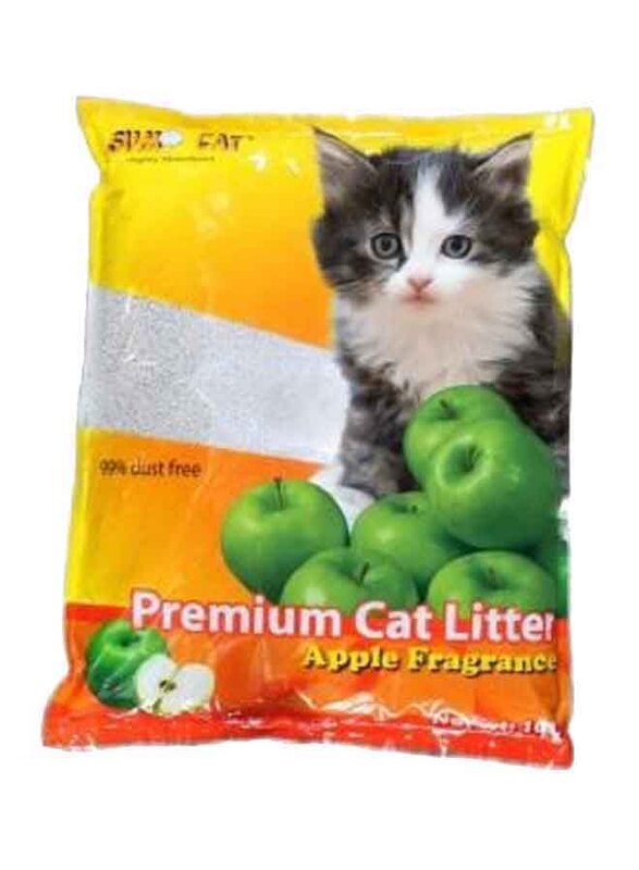 Sumo Cat Premium Apple Scent Cat Litter, 10 Liter, White
