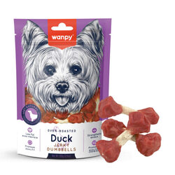 wanpy oven roasted duck jerky dumbbells 100grm