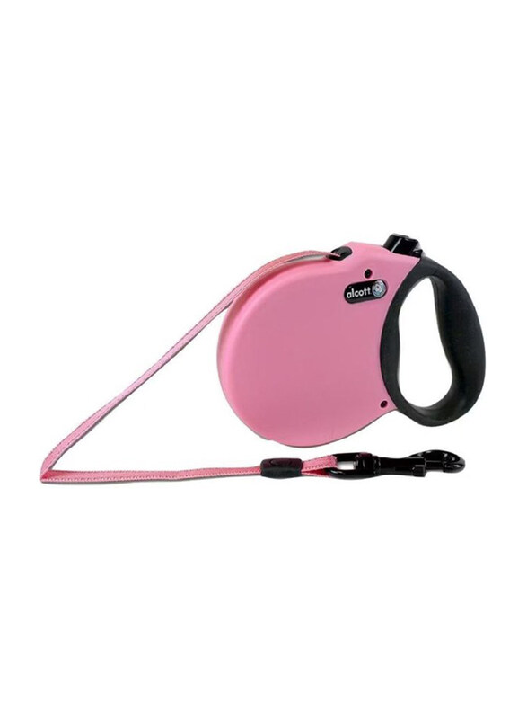 

Alcott 4.8m Medium Retractable Leash for Dogs, 1 Piece, Pink