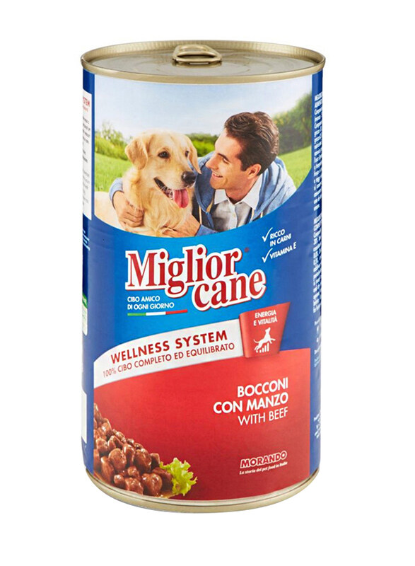 

Miglior Cane with Beef & Vitamin E for Wet Dog Food, 1.25 Kg