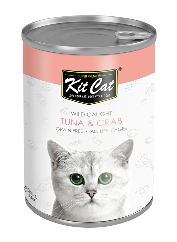 Kit Cat Tuna & Crab Wet Cat Canned Food, 400g