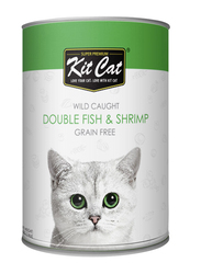 Kit Cat Wild Caught Double Fish & Shrimp Wet Cat Food, 400g