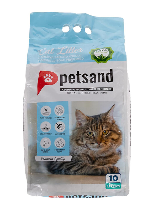 

Petsand Marselle Soap Cat Litter, 10 Ltr, Multicolour