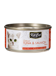 Kit Cat Deboned Tuna & Salmon Wet Cat Food, 80g