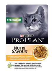 Purina Pro Plan Nutri Savour Sterilised Chicken in Gravy Wet Cat Food, 85g