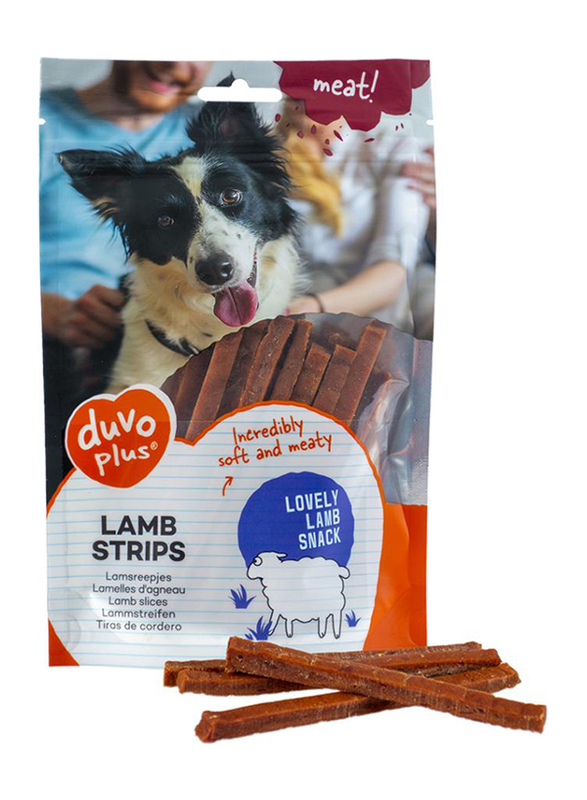 Duvo Plus Lamb Strip Dog Treats, 80g