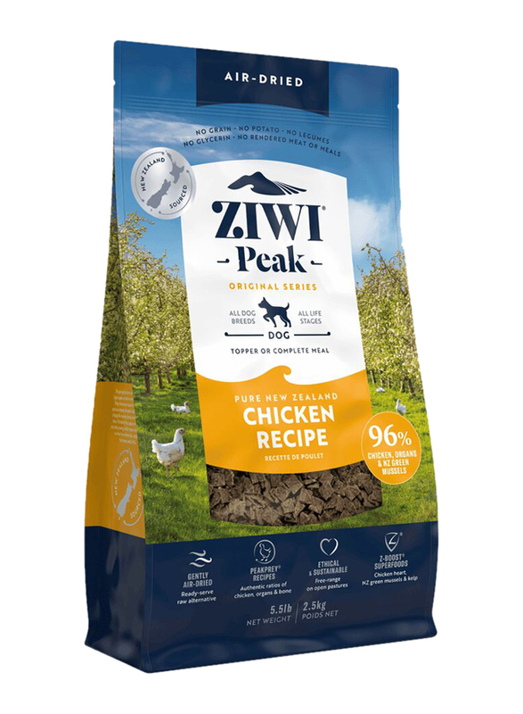 ZIWI Peak Air Dried Free Range Chicken Dog Dry Food, 2.5 Kg
