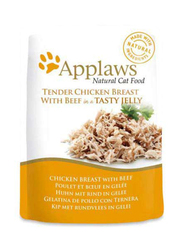 Applaws Tender Chicken Breast with Beef in Jelly Wet Cat Food, 70g