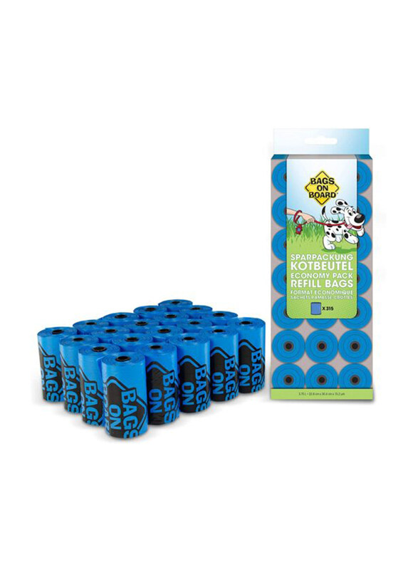 

Bags on Board Economy Refill Bags, 315 Bags, Blue