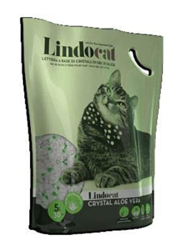 

Lindocat Aloe Vera Scent Cat Crystal Litter, 5 Litre, Green