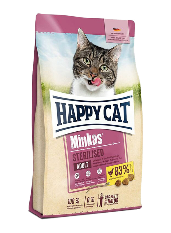 Happy Cat Minkas Sterilized Dry Cats Food, 1.5 Kg