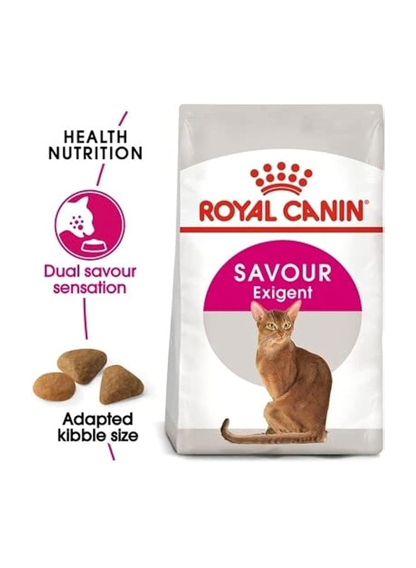 Royal Canin Feline Health Nutrition Savour Exigent Adult Cat Dry Food for Up to 1+ Years, 2 Kg